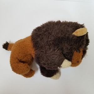 Vintage Buffalo Bison Stuffed Plush Animal Toy by Princess Soft Toys Collectible